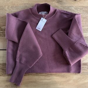 NWT Ribbed Crop Mock Neck Pullover
Soft knit, cozy, long sleeve sweater